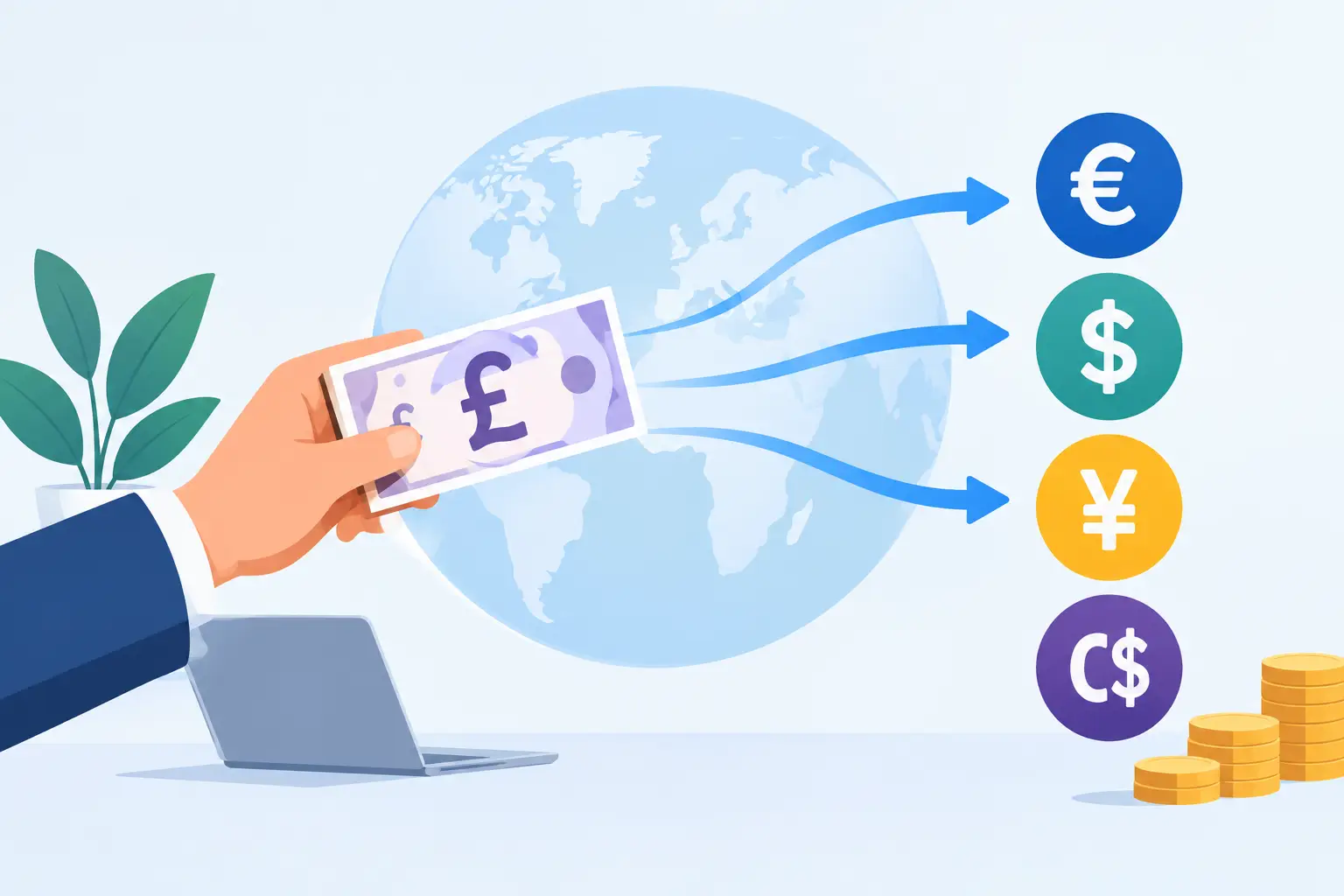 Money Transfer Exchange Rate Comparison for £1,000